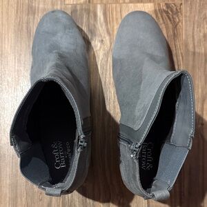 Croft & Barrow womens Gray Ankle Boots